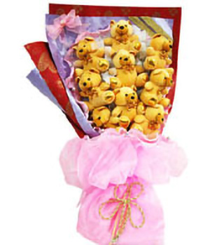 Bears Bouquet - teddy Bears to China