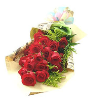 16 red roses