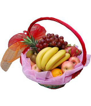 Fruit basket arrangements